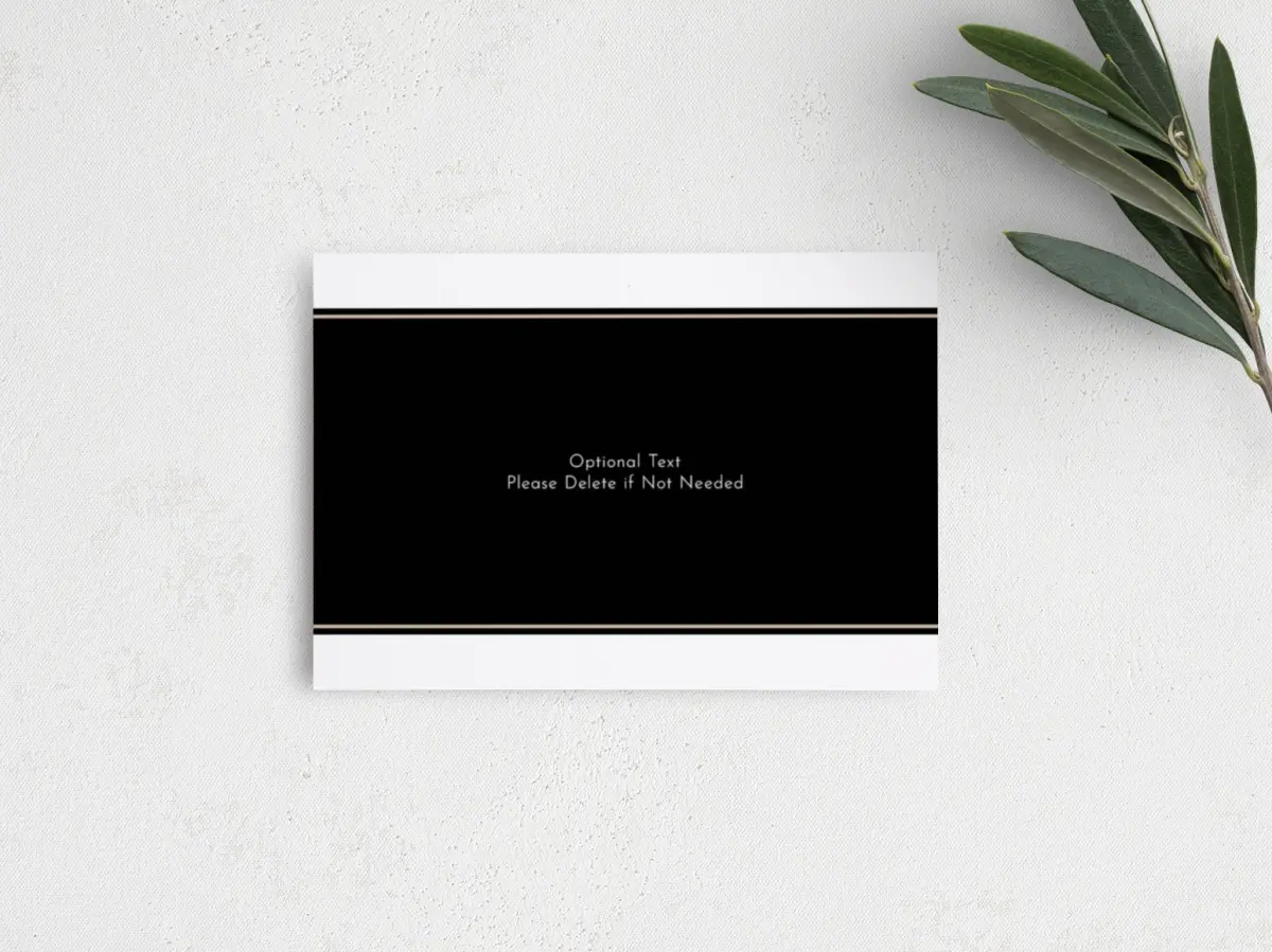Guest Information Card Back View