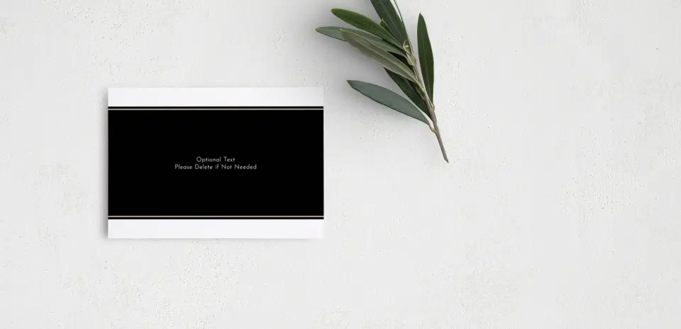 Guest Information Card Back View