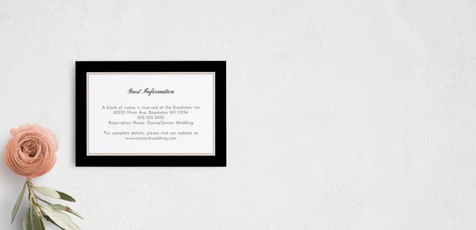 Guest Information Card