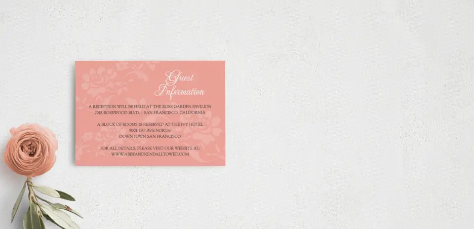 Guest Information Card