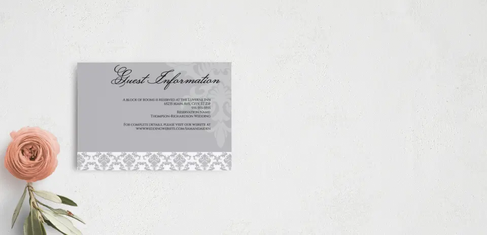 Guest Information Card