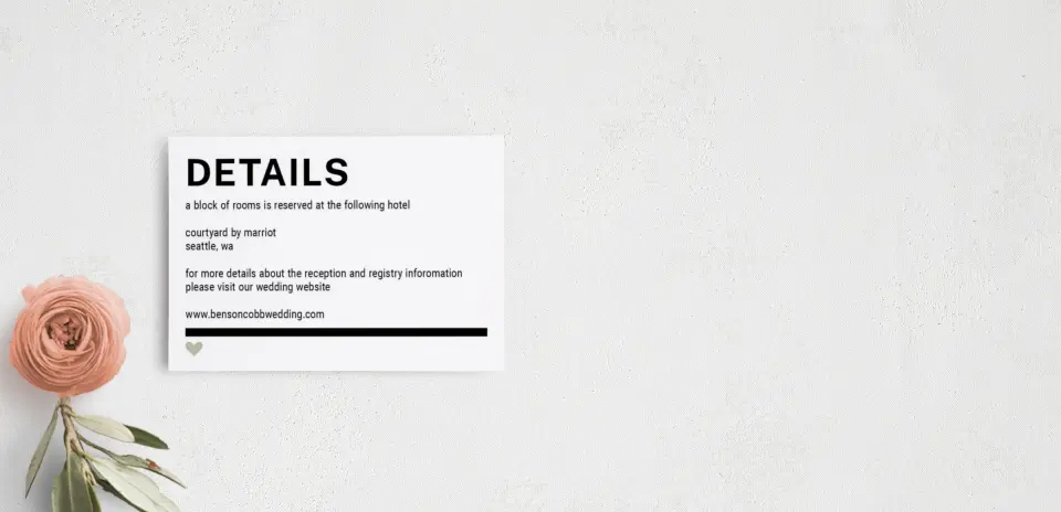 Guest Information Card
