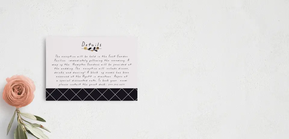 Guest Information Card
