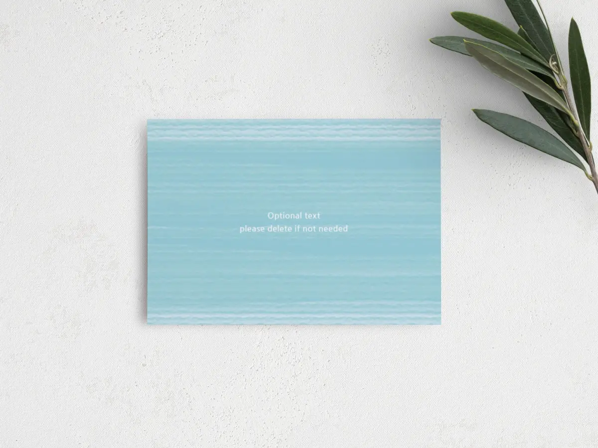 Guest Information Card Back View