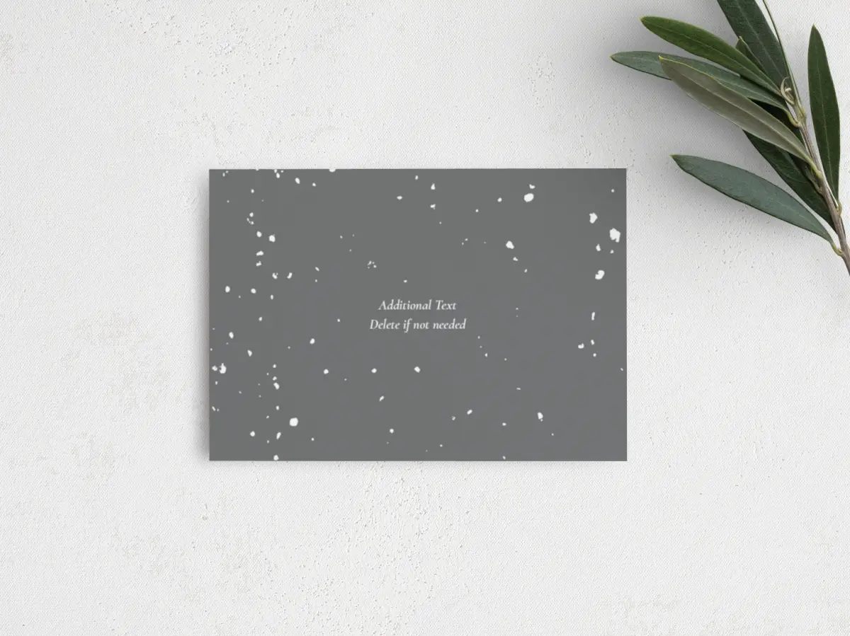Guest Information Card Back View