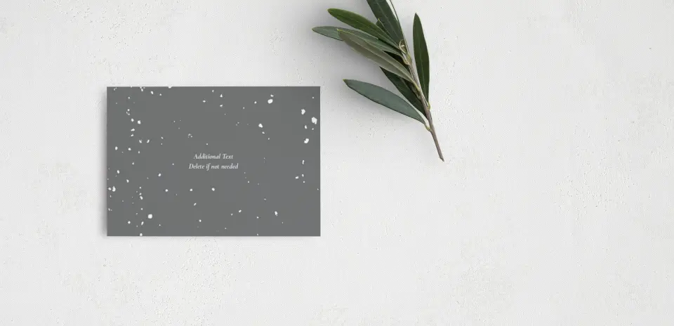 Guest Information Card Back View