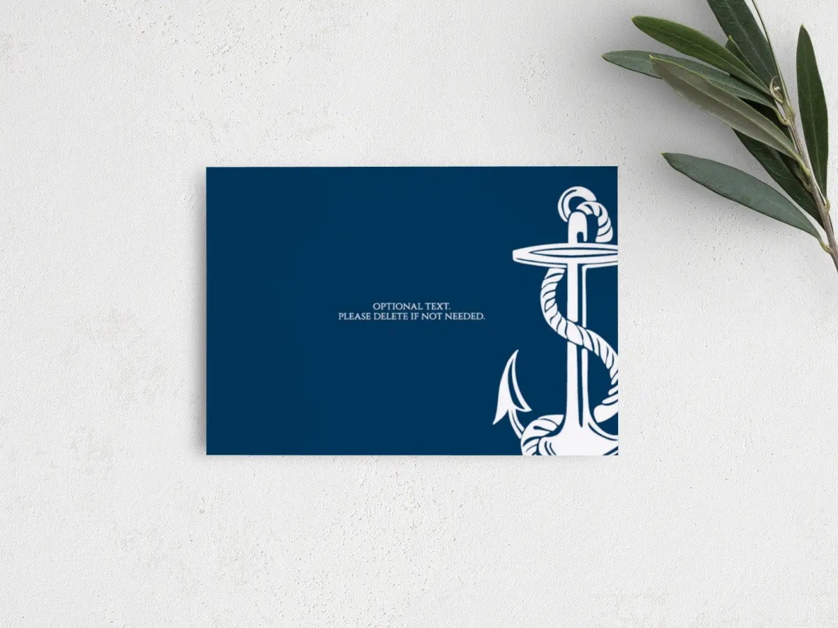 Guest Information Card Back View