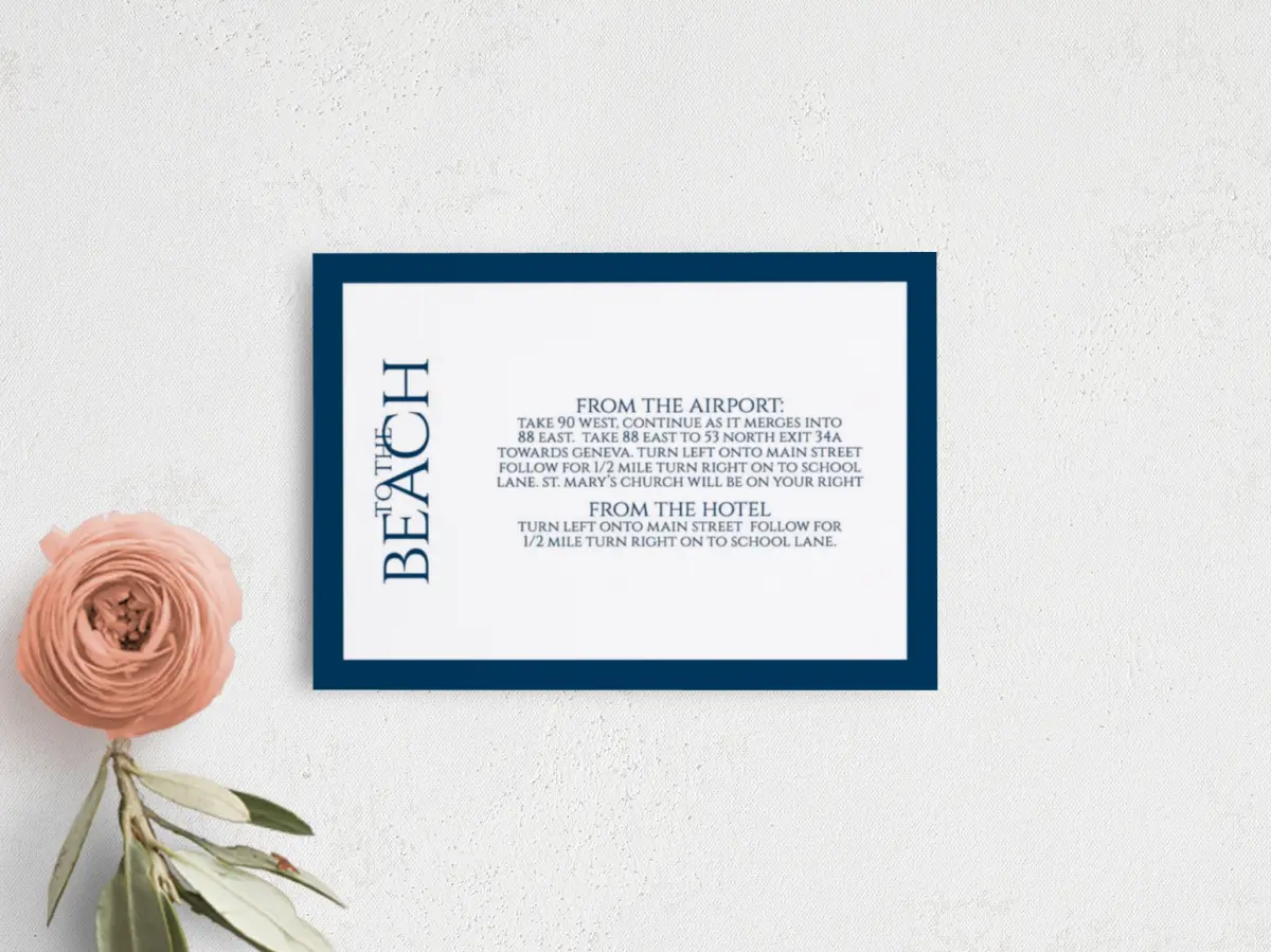 Guest Information Card