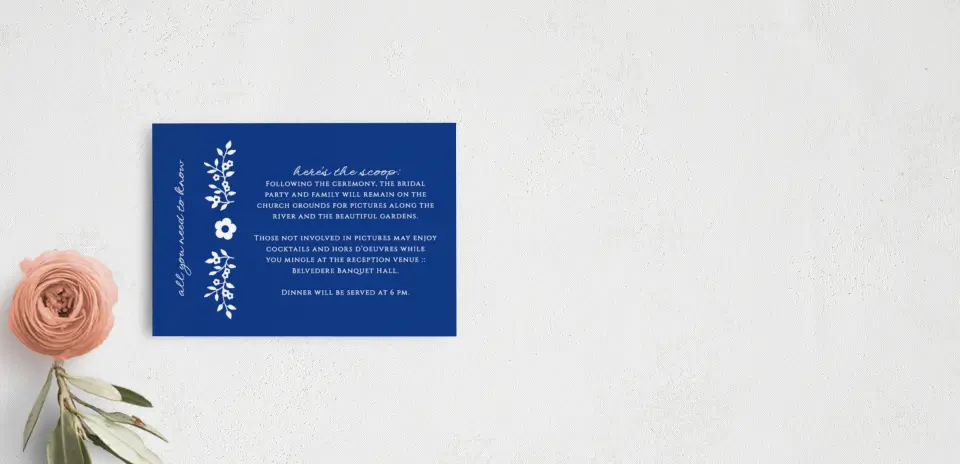 Guest Information Card