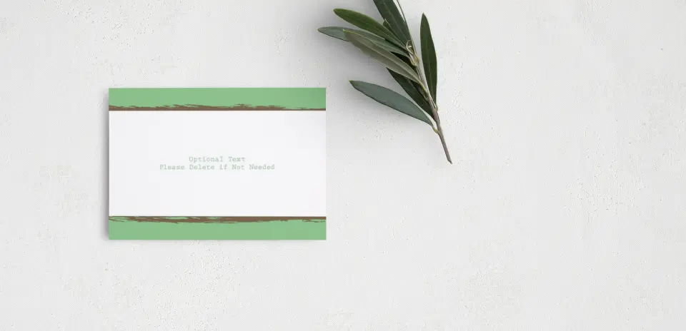 Guest Information Card Back View