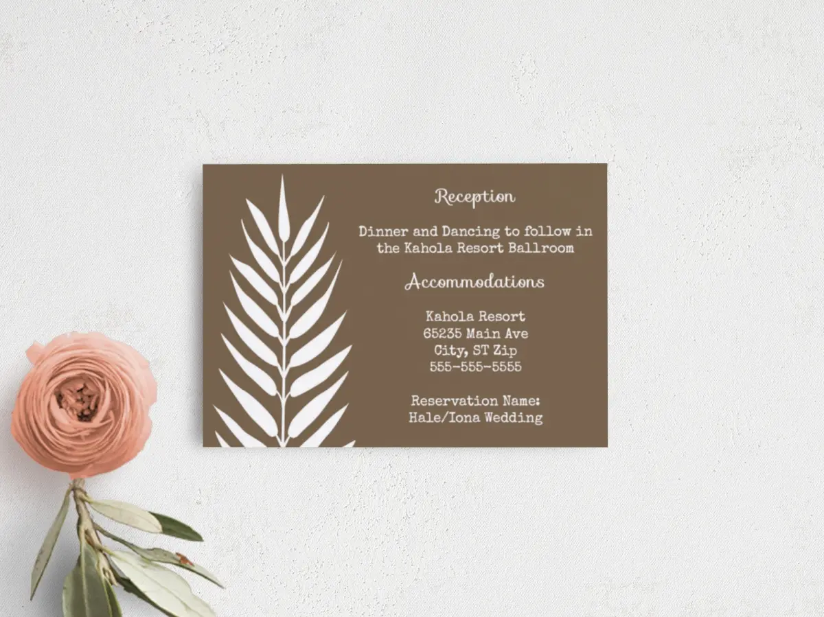 Guest Information Card