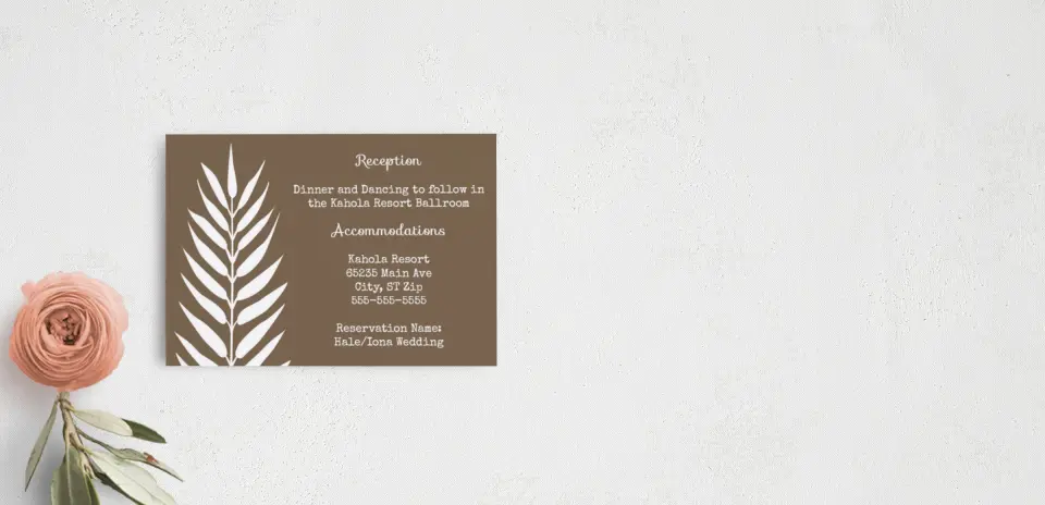 Guest Information Card