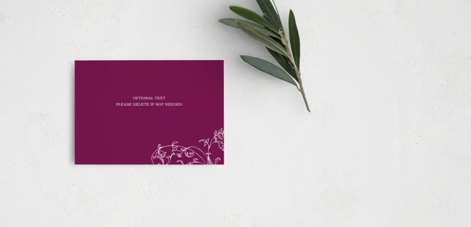 Guest Information Card Back View