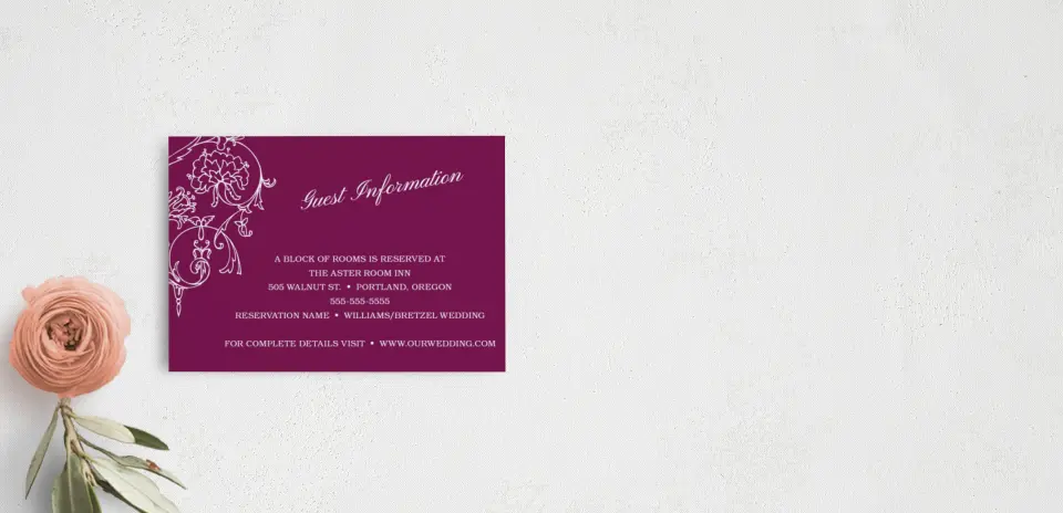 Guest Information Card