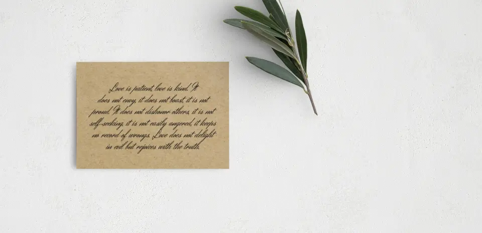 Guest Information Card Back View
