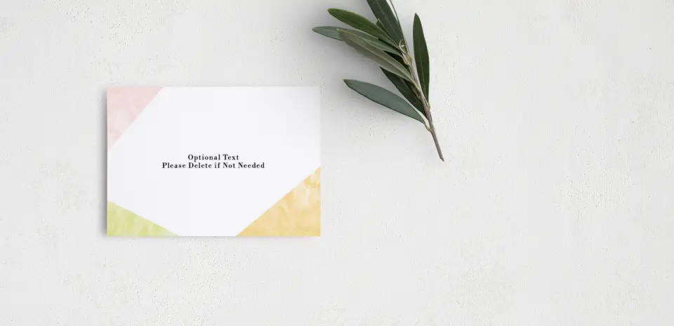 Guest Information Card Back View