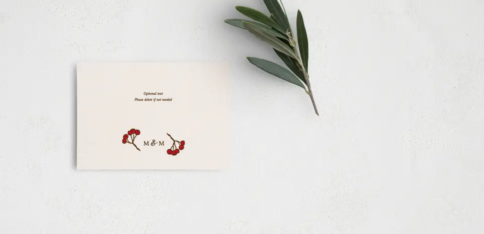 Guest Information Card Back View