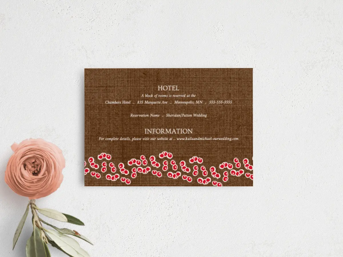 Guest Information Card