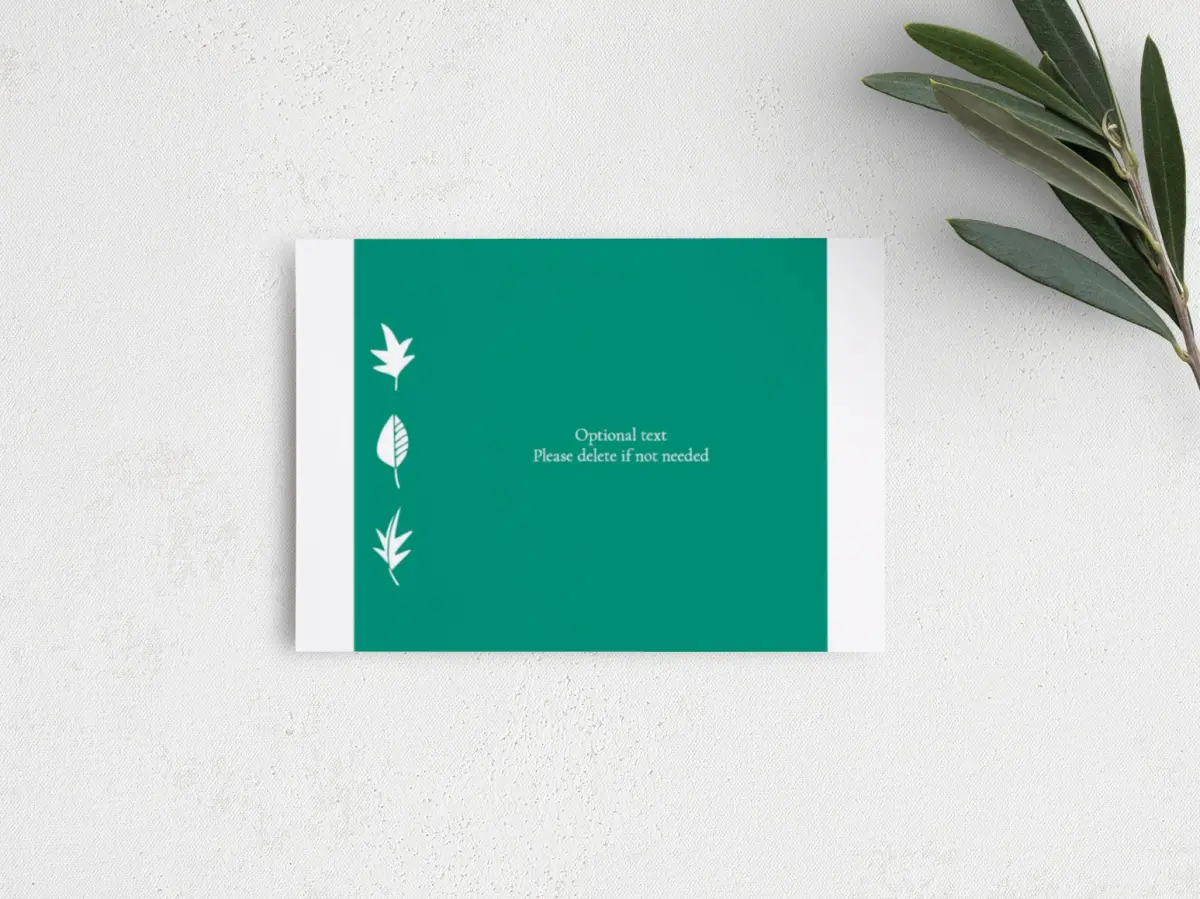 Guest Information Card Back View
