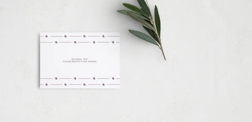 Guest Information Card Back View