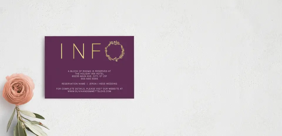 Guest Information Card
