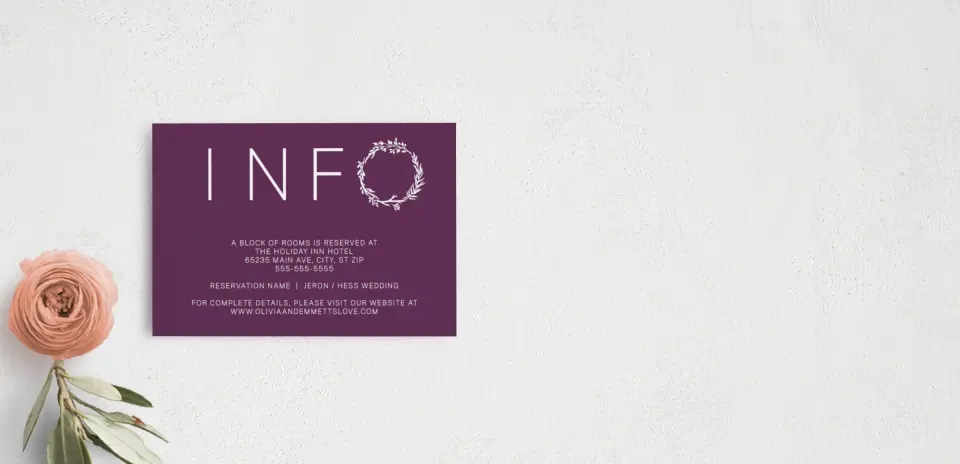 Guest Information Card