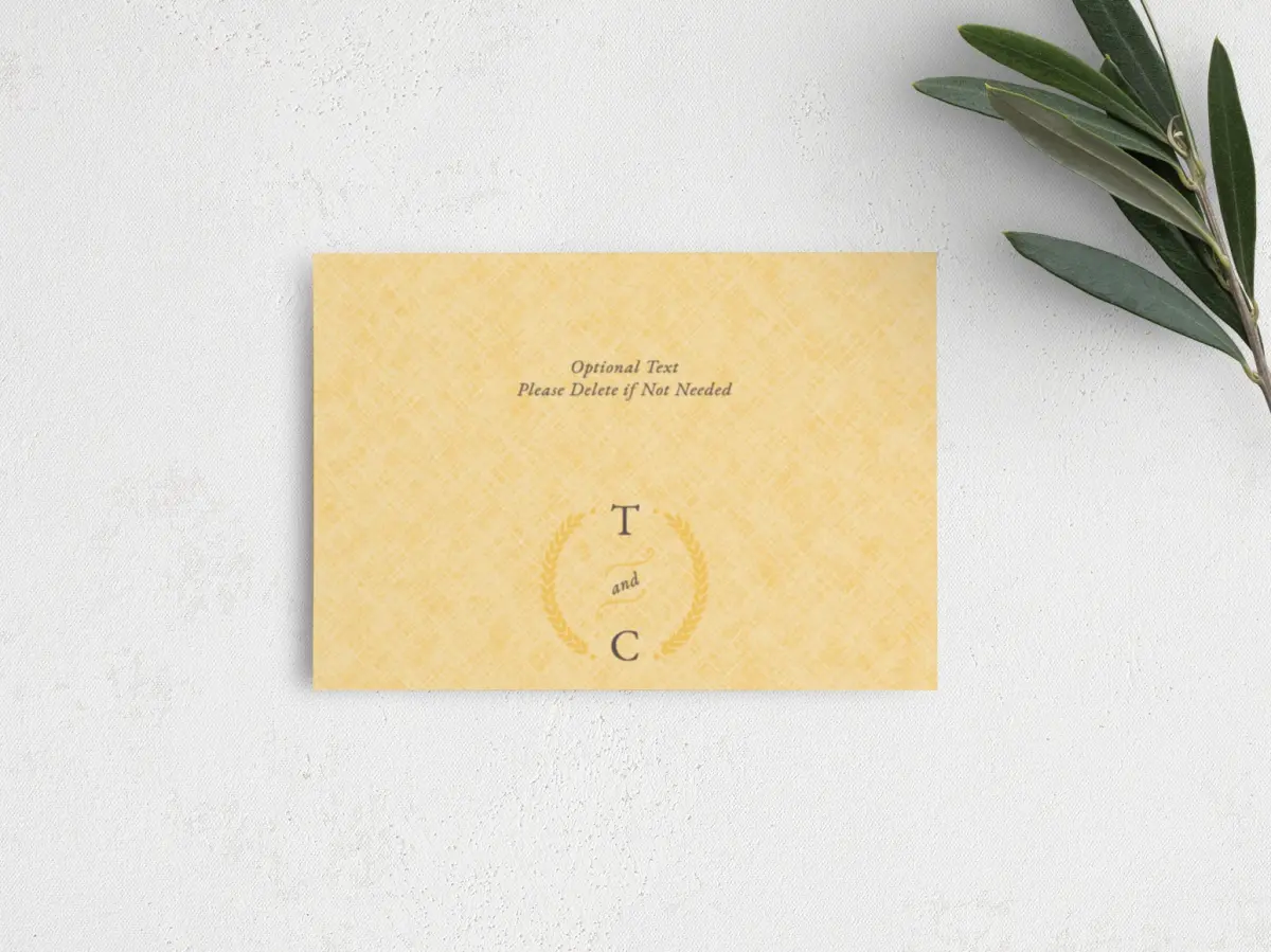 Guest Information Card Back View