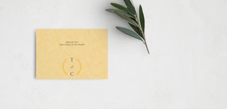 Guest Information Card Back View