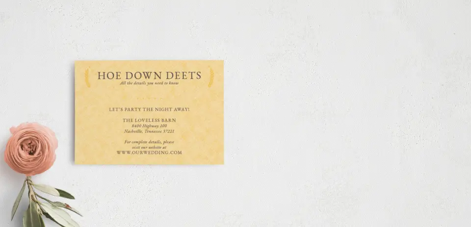 Guest Information Card