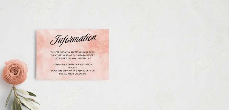 Guest Information Card