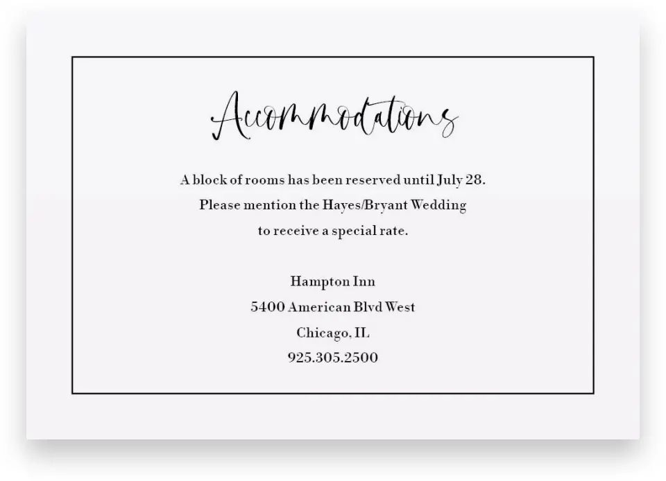 This is a 5" x 3½" Wedding Invitation Enclosure Card called Painterly Bouquet printed in full color on Premium Smooth paper