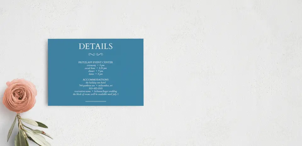 Guest Information Card