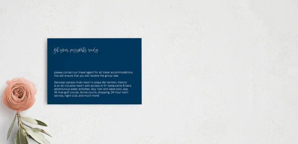 Guest Information Card