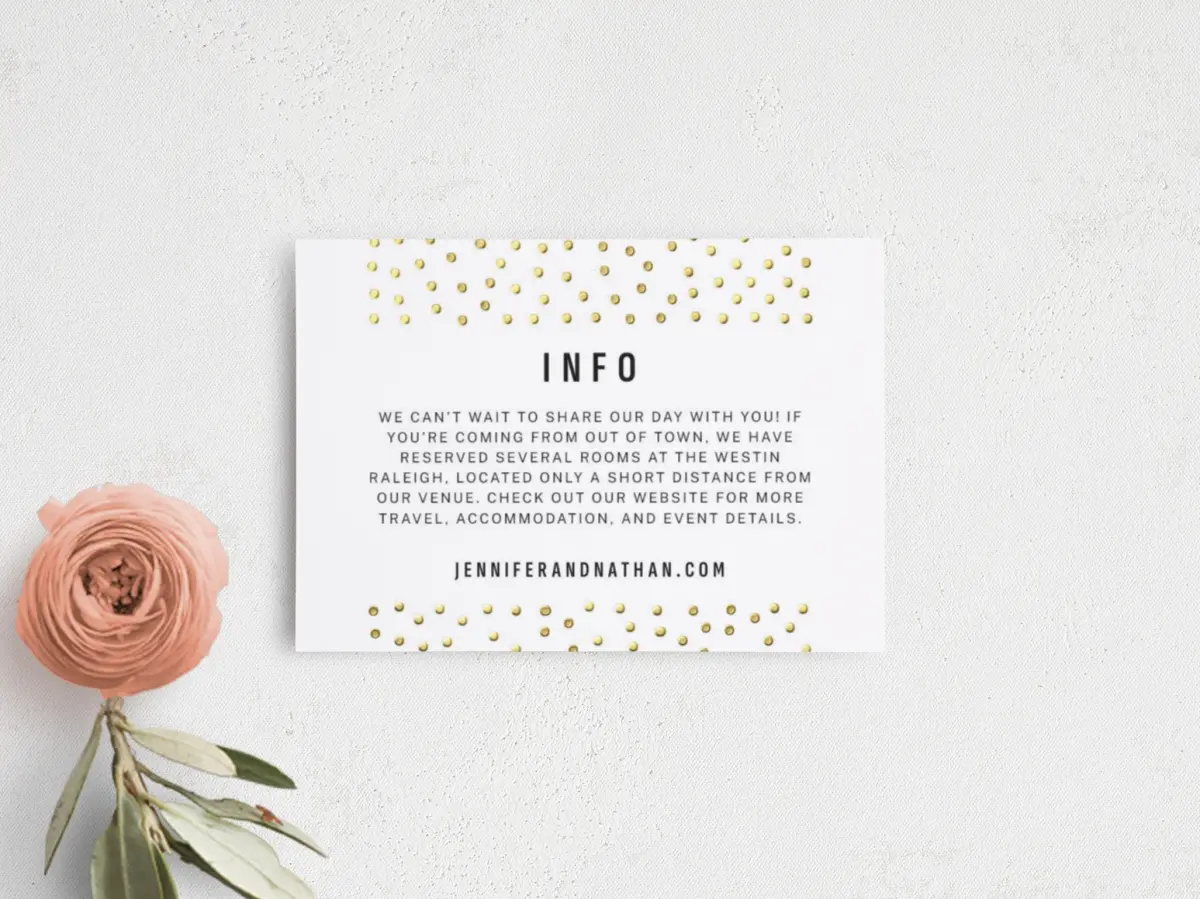 Guest Information Card