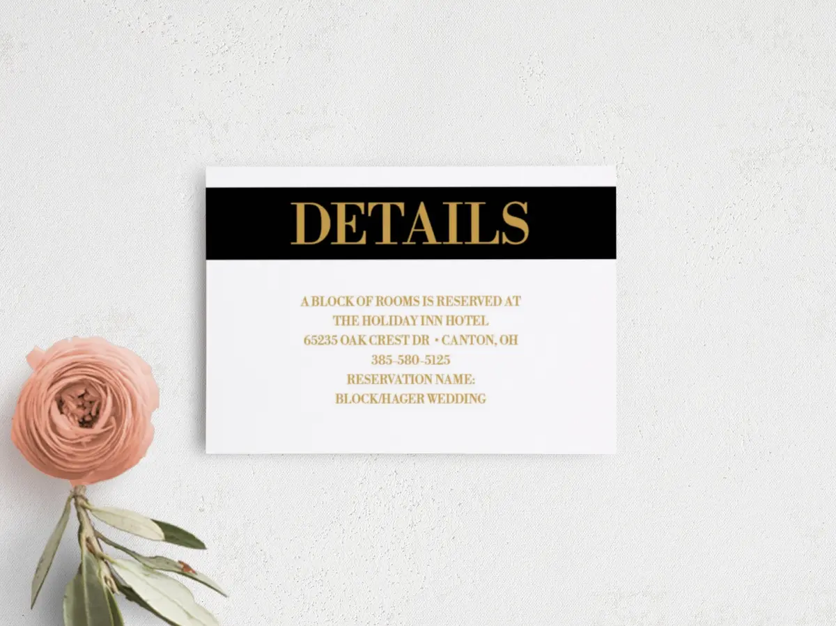 Guest Information Card