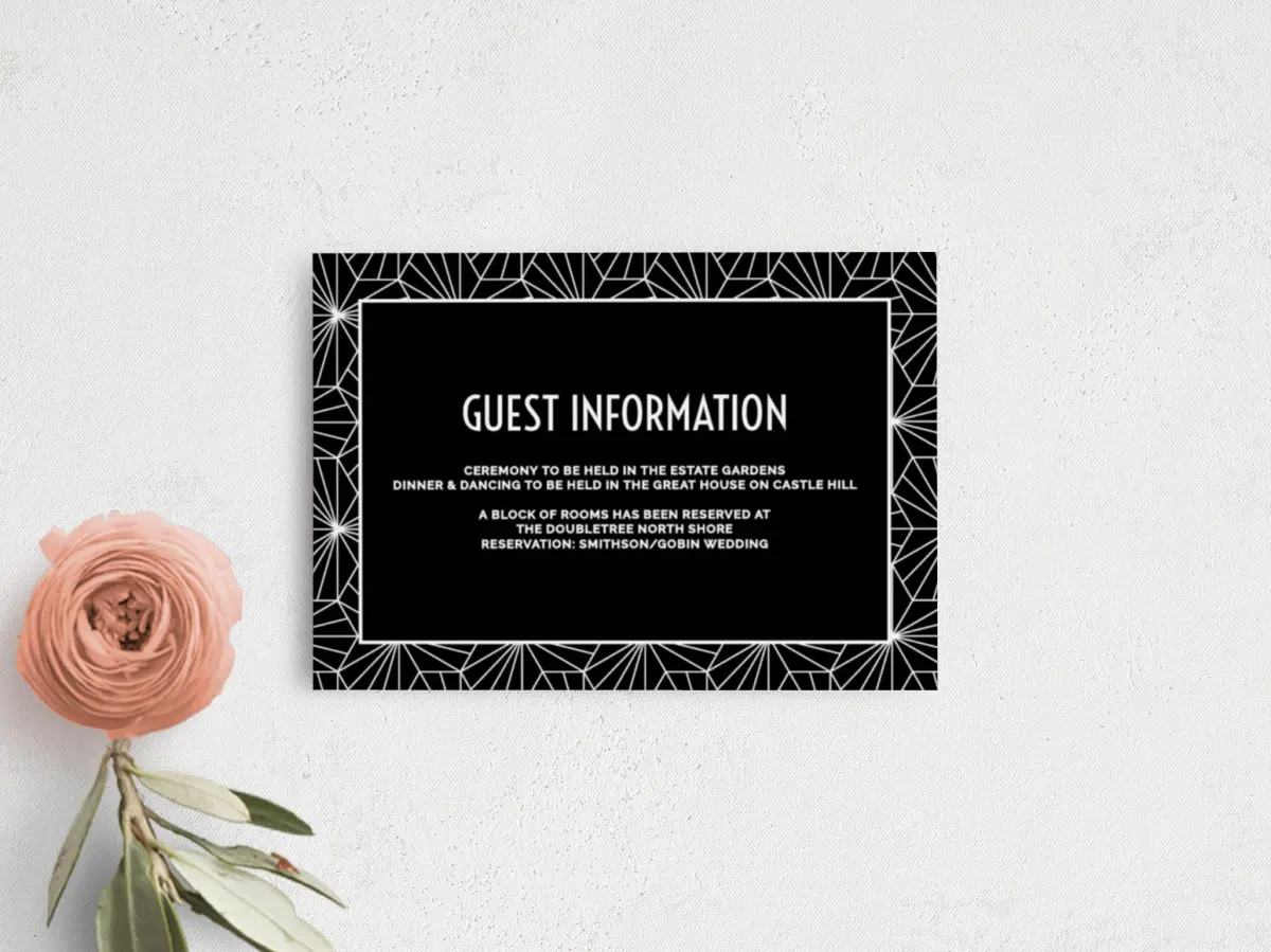 Guest Information Card
