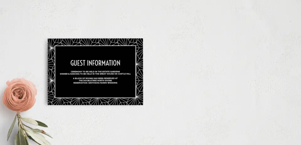 Guest Information Card