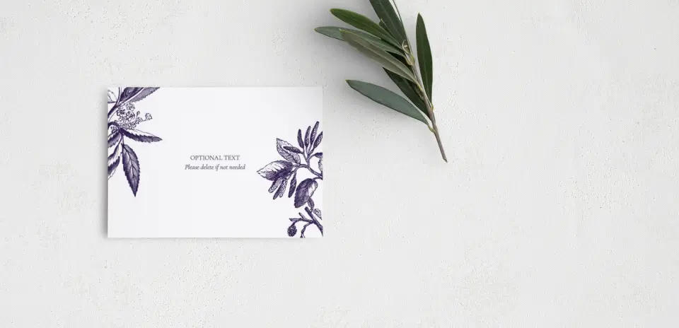Guest Information Card Back View