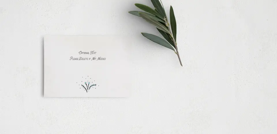 Guest Information Card Back View