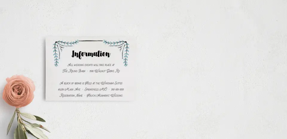 Guest Information Card