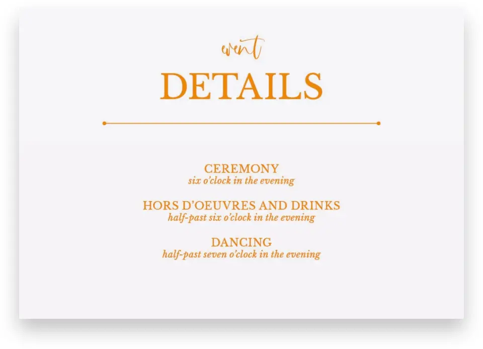 This is a 5" x 3½" Wedding Invitation Enclosure Card called True Fairytale printed in full color on Premium Smooth paper