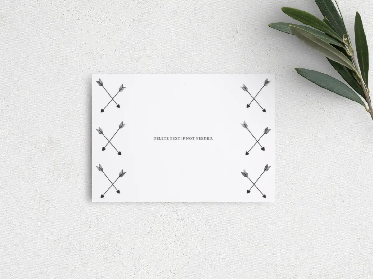 Guest Information Card Back View