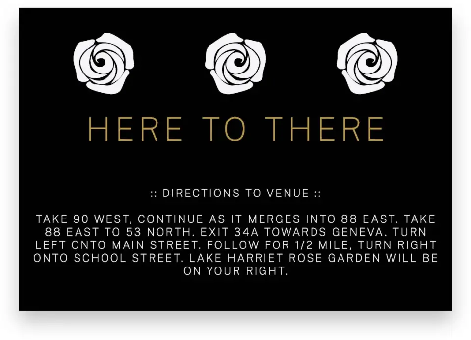 This is a 5" x 3½" Wedding Invitation Enclosure Card called Ravishing Rose printed in full color on Premium Smooth paper