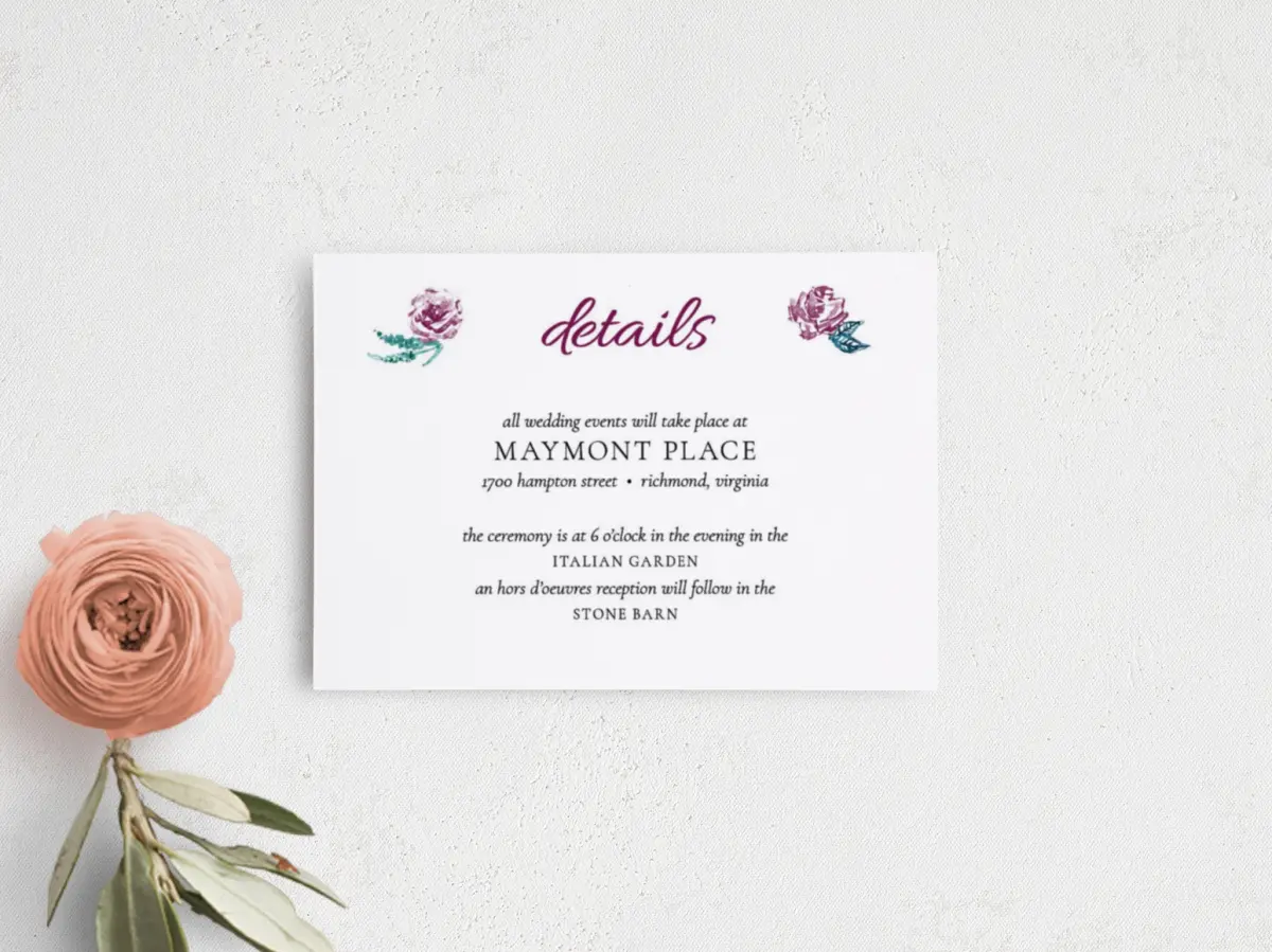 Guest Information Card