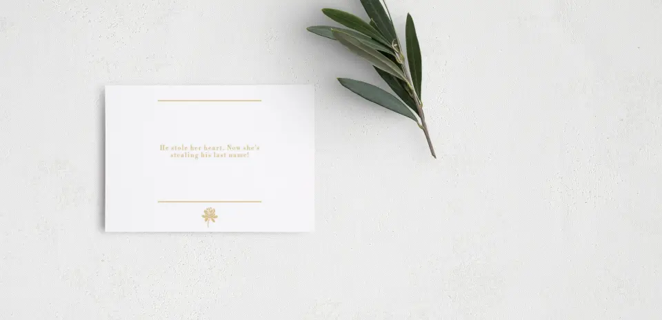 Guest Information Card Back View