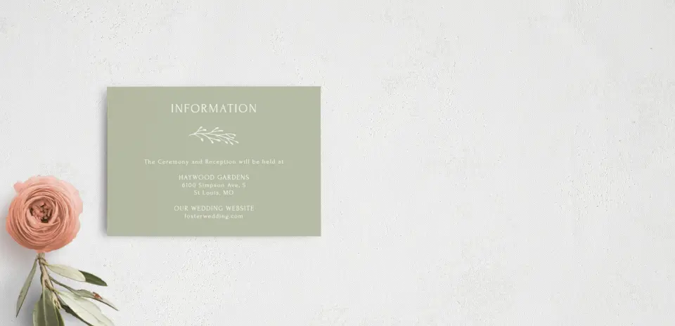 Guest Information Card