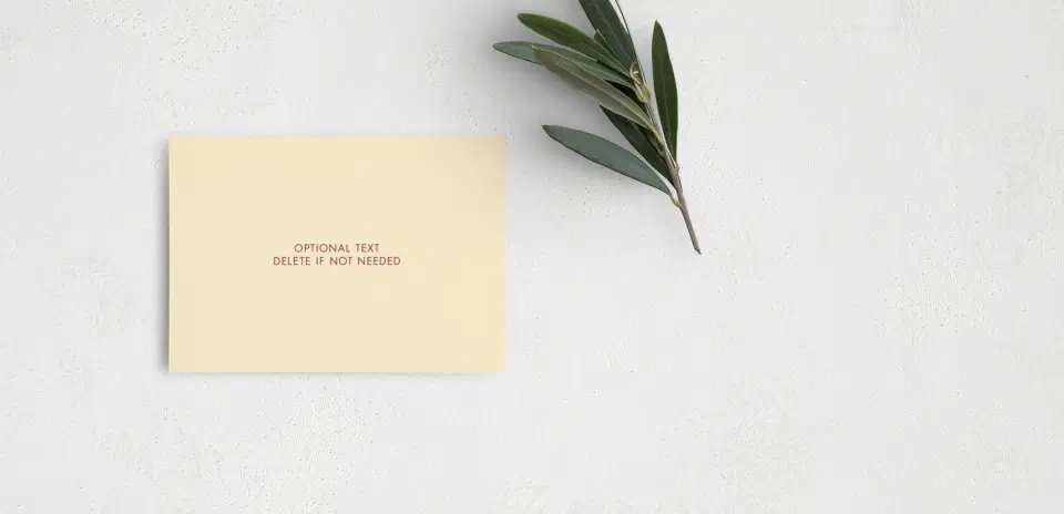 Guest Information Card Back View