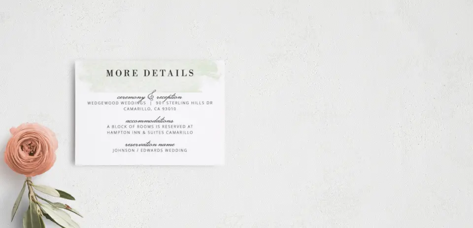 Guest Information Card