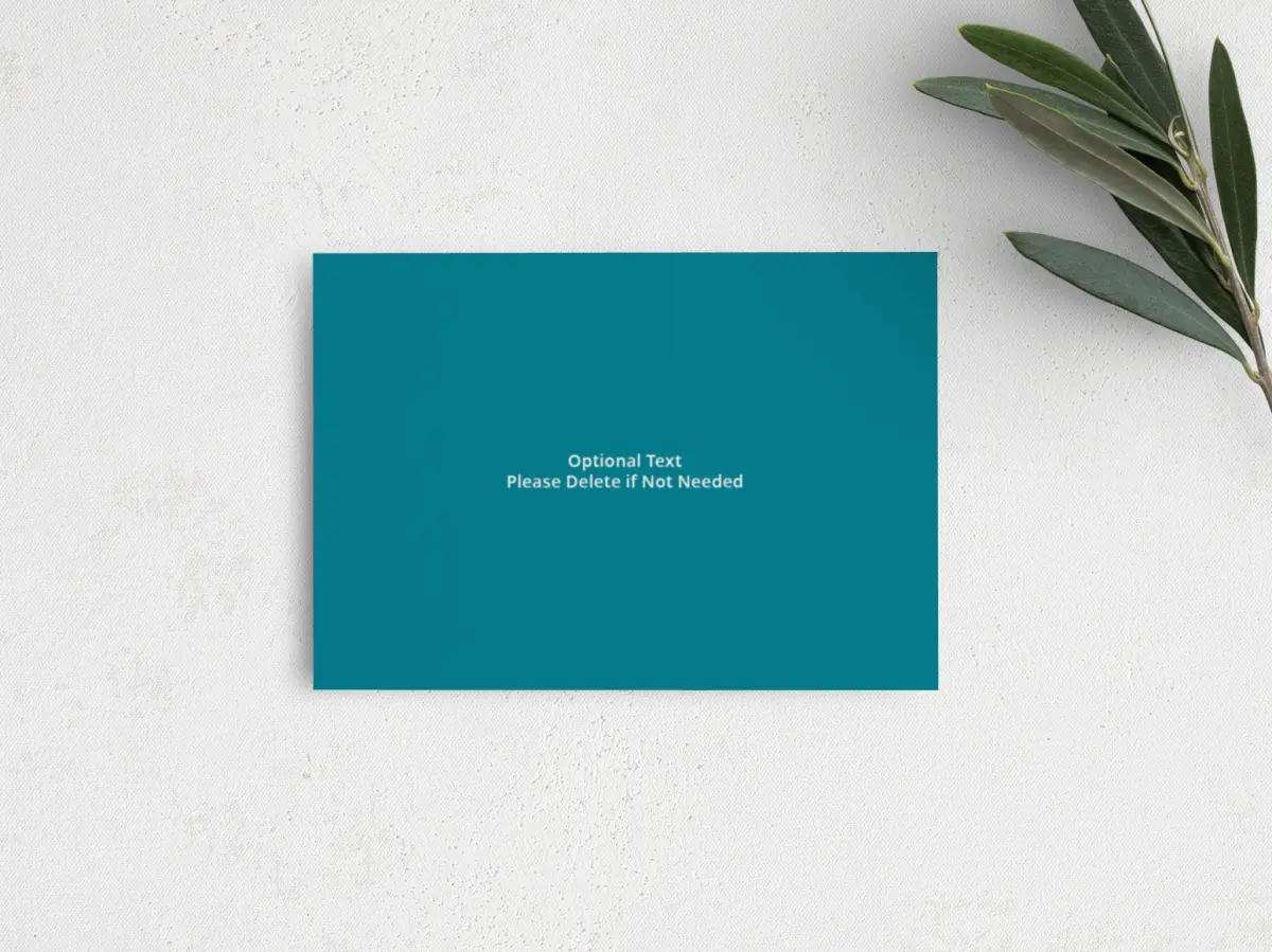 Guest Information Card Back View