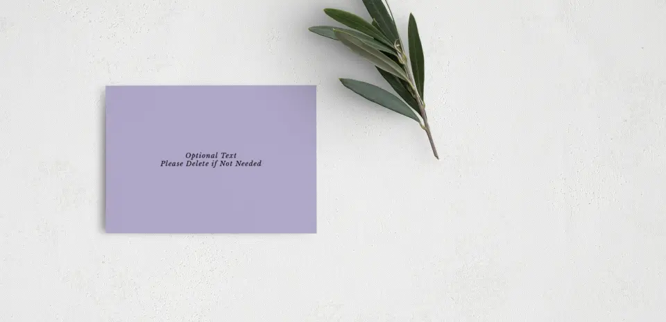 Guest Information Card Back View